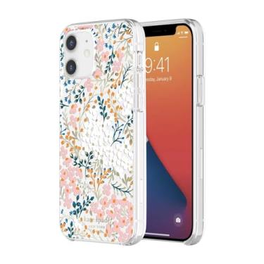 Imagem de Kate Spade New York Capa para iPhone 11/iPhone XR, compatível com carregamento sem fio - rosa multifloral e verde pacífico