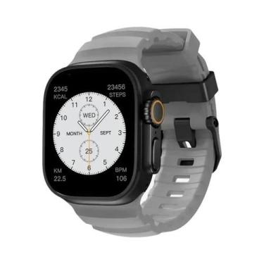 Imagem de Pulseira Esportiva De Silicone Para iWatch Ultra2 Apple Watch 46mm 49m