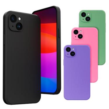 Imagem de Capa Capinha Case Compatível iPhone 14 Silicone Veludo Premium [2ASHOP] (CEREJA)