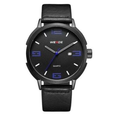 Imagem de Relógio Masculino Weide Analógico WD004B Preto e Azul-Masculino