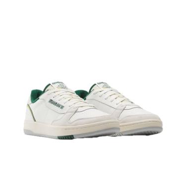Imagem de Reebok Tênis Phase Court unissex para adultos, Giz/papel branco/verde escuro, 11 Women/9.5 Men