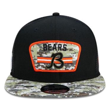 Imagem de BONÉ NEW ERA 950 CHICAGO BEARS SALUTE TO SERVICE NFP22BON249 PRETO VERDE CAMO-Masculino