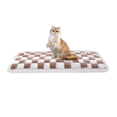 Imagem de Protetor acolchoado para sofá para animais de estimação, 71 cm x 149 cm, capa de sofá xadrez de luxo, antiderrapante para cães e gatos