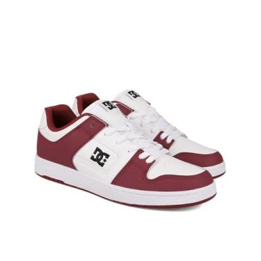 Imagem de DC Shoes Tênis de skate masculino Manteca 4, Branco/vermelho escuro/preto, 45