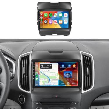Imagem de Rádio de carro estéreo para Ford Edge 2016-2020 2 + 64G, tela sensível ao toque de 9 polegadas/Android 13/Wireless CarPlay/Android Auto/DSP EQ/Navegação GPS/WiFi/Bluetooth/FM/RDS/SWC/HD
