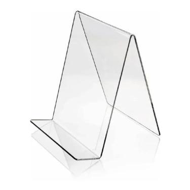 Imagem de 2X Suporte Expositor Livros Dvds Cd Tablet Agenda Acrilico P