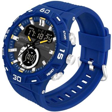Imagem de  Relógio Masculino Esportivo Display Duplo LED Sanda Relógio de Quartzo A Prova D`água 