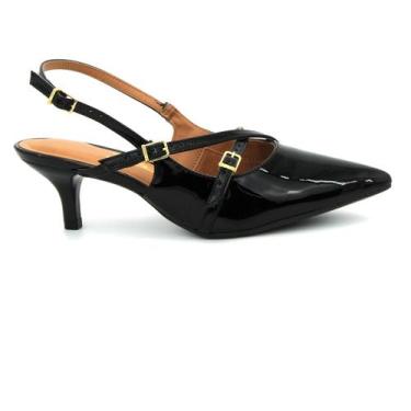 Imagem de Scarpin Vizzano 1122.885 Sapato Salto Bico Fino Slingback Feminino, 37