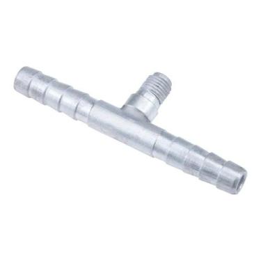 Imagem de União C/ Ventil R12 8mm p/ Emenda de Mangueira (Aluminio) - Tyrw, ;Com