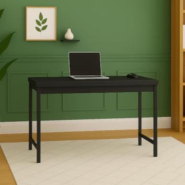 Imagem de Mesa Escrivaninha para Estudo e Notebook - Estilo Industrial, Compacta e Funcional(Preto)