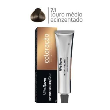 Imagem de Coloração Profissional 7.1 Louro Médio Acizentado 60g - Vita Derm