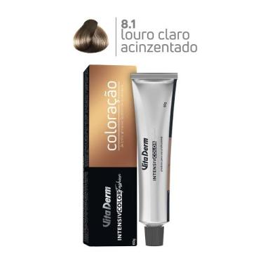 Imagem de Coloração Profissional 8.1 Louro Claro Acizentado 60g - Vita Derm