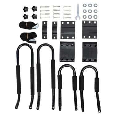 Imagem de Colaxi Suporte de teto para caiaque/prancha de surfe/stand-up paddle (2 peças) para carro, canoas e outros equipamentos de surfe. Compatível com barras J.