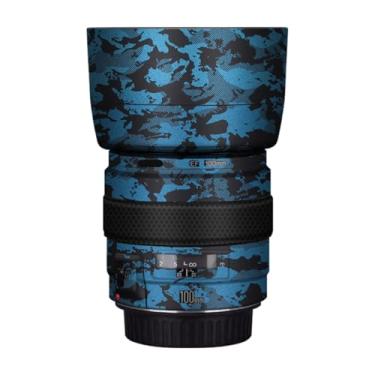 Imagem de EF 100 2 adesivo para lente de câmera revestimento película protetora protetor corporal decalque skin para Canon EF 100 mm F2 USM (azul cavaleiro)