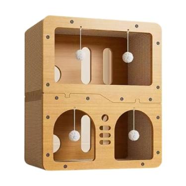 Imagem de Fxzqgnh Árvore para Gatos, Caverna, Poste para Afiar Garras, Decoração para Casa, Arranhador, árvore para Arranhar, Cama para Dormir, Brincar, Gatinhos, Local, L