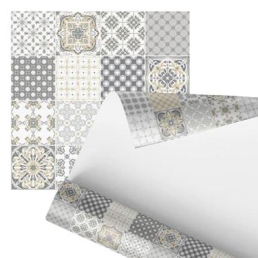 Imagem de Papel De Parede Adesivo Azulejo Arabesco Tons Pastéis 2,80M - Plimshop