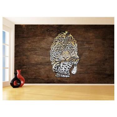Imagem de Papel De Parede 3D Animais Pop Art Onça Pintada 3,5M Pxa102 - Você Dec