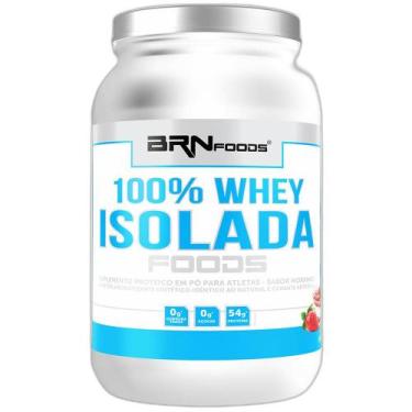 Imagem de Whey Isolada 900g Morango - BRN Foods - Br Nutrition Foods