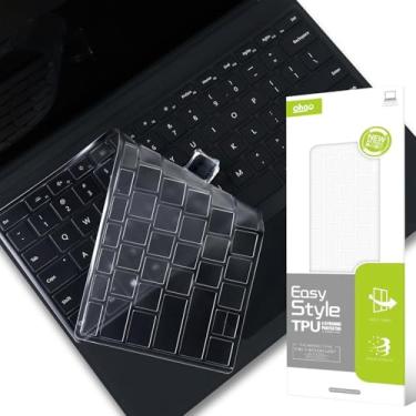 Imagem de OHGO Capa protetora de teclado transparente ultrafina para Microsoft Surface Pro 11 de 13 polegadas 2024+ 2021 ~ 2024+ Surface Pro 8/9/10 33.0 cm, versão 2021 Microsoft Surface Pro X 33.0 cm, teclado