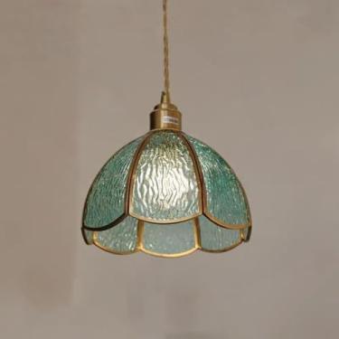 Imagem de Lustre retrô de latão para lofts antigos e iluminação de cabeceira vintage, perfeito para restaurantes em antigos armazéns e pousadas litorâneas (X)