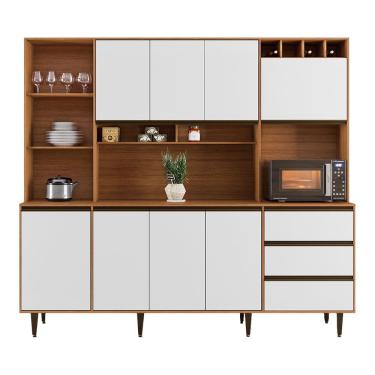 Imagem de Armário De Cozinha Completa 8 Portas 3 Gavetas Itália