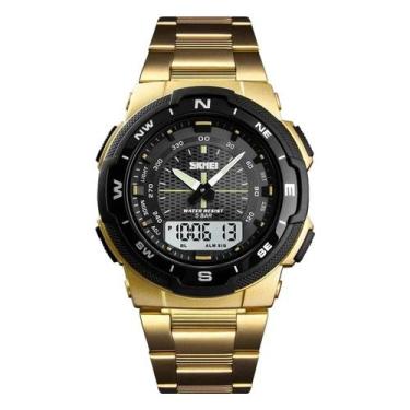 Imagem de Relógio Masculino Skmei Digital 1370 Dourado e Preto