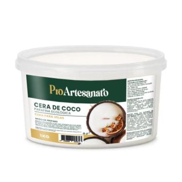 Imagem de Cera de Coco Pro Artesanato 1 kg - Mercadão das Essências