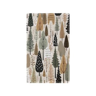 Imagem de Wassud Placa de cobertura de interruptor de luz padrão de árvores de Natal, 1 capa de tomada em branco placa de parede decorativa decoração de casa sala de estar quarto