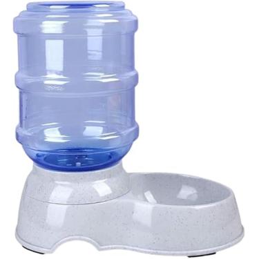 Imagem de Bebedouro Pet com Galão por Gravidade – Abastecimento Automático para Cães e Gatos (cinza)