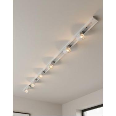 Imagem de Kit Trilho Spot LED 1,5m com 6 Spots 7w Led Integrado Minimalista Sofi