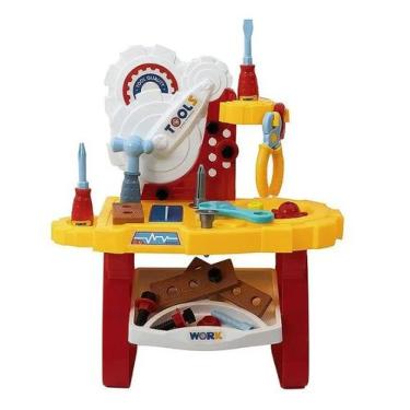 Imagem de Mesa De Ferramentas Infantil Vermelha - Fenix - Fenix Brinquedos