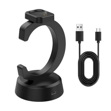 Imagem de KETOPKIN Base de carregamento para Amazfit T-Rex 3/T-Rex 3 Pro/Helio Strap/Balance/Balance 2 Smart Watch, suporte de carregamento de substituição com cabo de carregamento USB C de 1 m