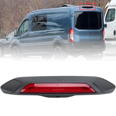 Imagem de Clidr Terceiro terceiro farol de freio para Ford Transit 150 250 350 350HD 2018 2019 luz de freio LED de alta montagem luzes de freio 3ª lâmpada de parada com substituição de tampa para JK4Z13A613AA