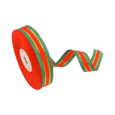 Imagem de Fita De Natal De 25 Jardas Para Embalagem De Presentes, Decoração De G