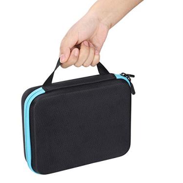 Imagem de GLOGLOW Caixa de Armazenamento, Material de Nylon e Pp, Armazenamento Elegante para Diamantes e Acessórios, Preto 30 Slots Bordado de Diamante Nan (Azul)