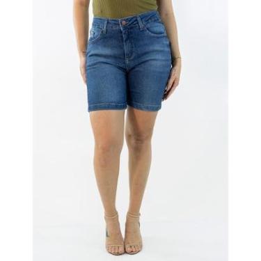 Imagem de Bermuda Feminina Clássica Jeans Cintura Alta Anticorpus-Feminino