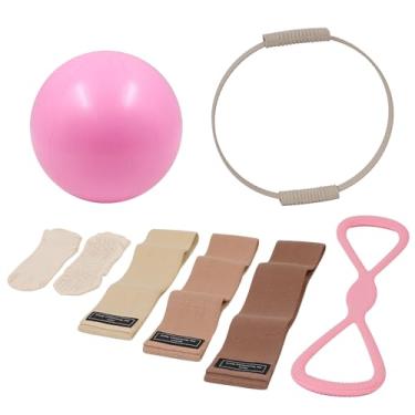 Imagem de Wavar Kit essencial de Pilates para mulheres, equipamento de Pilates com círculo mágico de 34,3 cm, mini pulseira de resistência, acessórios premium, conjunto de anéis de pilates para iniciantes em