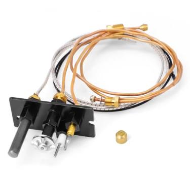 Imagem de Kits de montagem de piloto a gás propano 10002265 para Majestic, Temco, Vermont Castings, fogão a gás e lareiras Monessen, SRV10002265 Conjunto piloto de 3 vias com peças de reposição termopar