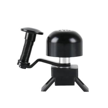 Imagem de 1pc aço cobre sino da bicicleta retro clássico claro alto mtb mountain bike guiador anel chifre acessórios de ciclismo segurança(Black)