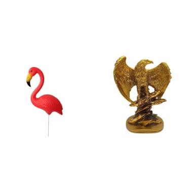 Imagem de Whtkoph Estatueta Decorativa de Flamingo para Jardim, Ideal para Decorar a Casa, O Escritório Ou Qualquer Festa.
