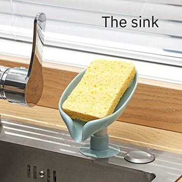 Imagem de Recipientes de Sabonete para Varanda Residencial Caixas Banheiro e Lavanderia com Furos Drenagem em Forma Folhas Prolongar a Vida Útil do