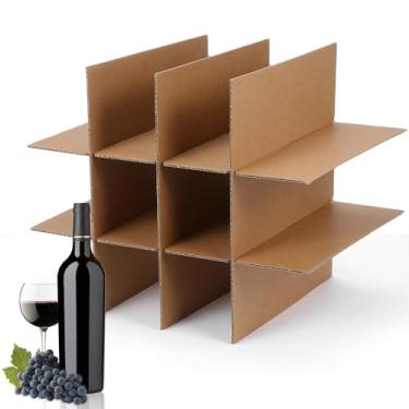 Imagem de Operitacx Kit Com 2 Divisórias de Vidro para Caixas de Mudança, Kit para Embalar Pratos Em Caixas de 43 X 35 X 30 Cm, Divisórias de Papelão para Embalar Taças de Vinho E Outros Pratos.