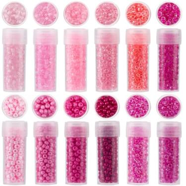 Imagem de SUNNYCLUE 120 g 12 cores 3 mm mini contas de semente cilíndrica contas de vidro dia dos namorados rosa roxo pequeno opaco óculos redondos pônei artesanato semente grânulo a granel para fazer joias