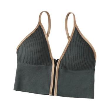 Imagem de Camisola Sem Costura Sexy Para Mulheres, Alças Com Zíper, Sem Arame, A