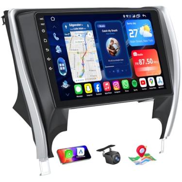 Imagem de Rádio de carro para Toyota Camry 2015 2016 2017 atualização: 10,2 polegadas 1280 * 800 unidade de cabeça de tela sensível ao toque estéreo sem fio Carplay Android Auto com 5G WiFi Bluetooth Navegação