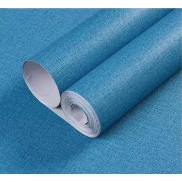 Imagem de Papel de parede Peel & Stick Tecido texturizado Yancorp azul marinho