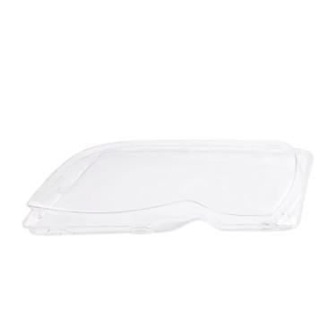 Imagem de Tampa da lente da luz do farol do carro, esquerda e direita, compatível com BMW Série 3 E46 318i 320i 325i 4 portas Sedan 2002-2005(Left)