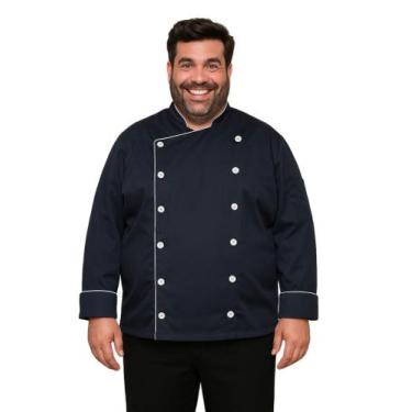 Imagem de Dolma Masculina Plus Size Vantage Azul Marinho, G1