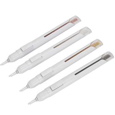 Imagem de Cryfokt Conjunto de Canetas Pontilhadoras para Arte Em Unhas, Ferramentas de Manicure Diy Duráveis ​​para Uso Profissional e Doméstico, Metal, Ouro, Prata, Preto, Rosa, Ouro Cena aplicável: Salão de Beleza (0,8 mm)