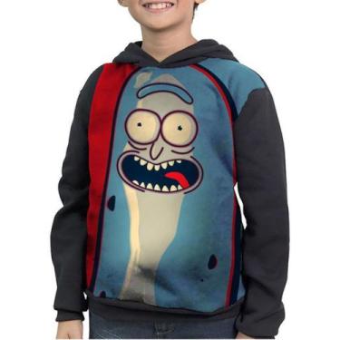Imagem de Moletom Infantil Pickle Rick Solenya Rick And Morty, Preto, 2